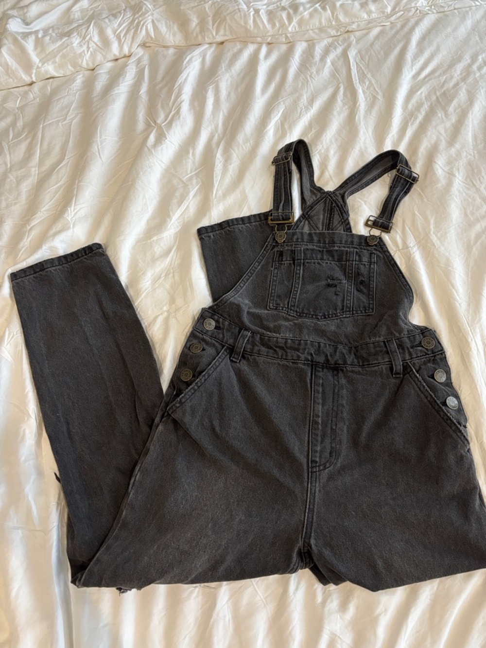 Show Me Your MuMu Black Denim Overalls